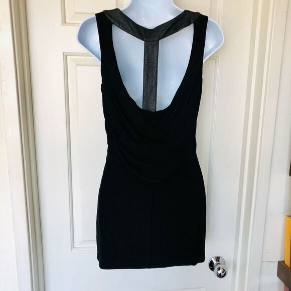 Bebe Faux Leather T-back Mini Dress - Picture 6 of 16
